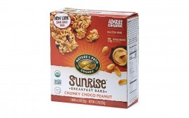 Nature's Path Organic Sunrise Chunky Choco Peanut Breakfast Bars  Box  175 grams